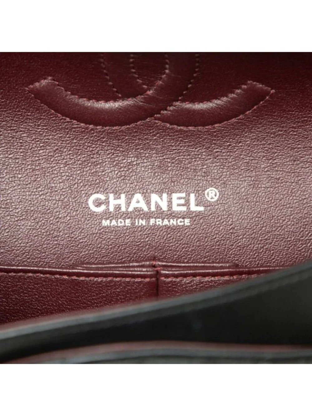 Chanel CC Logo Quilted Double Flap Chain Shoulder Bag Black Silver Lambskin